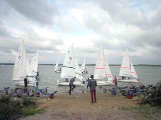 Photo of dinghies launching