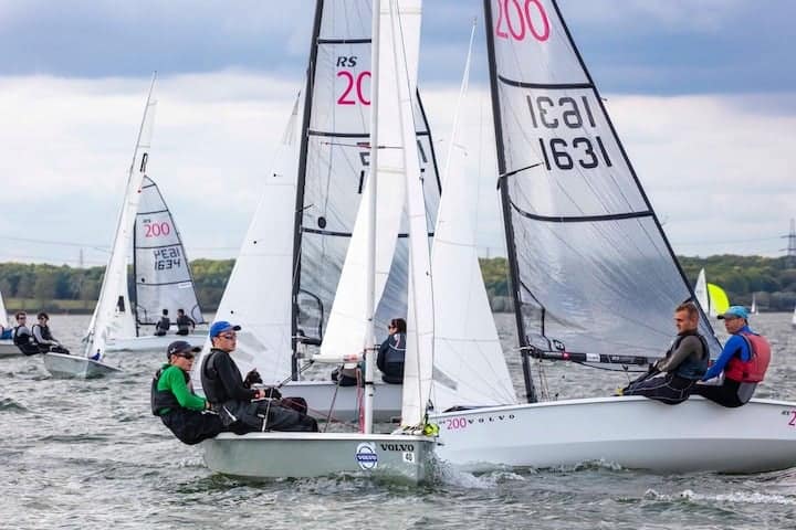 Boats sailing at 2019 RS200 Inlands