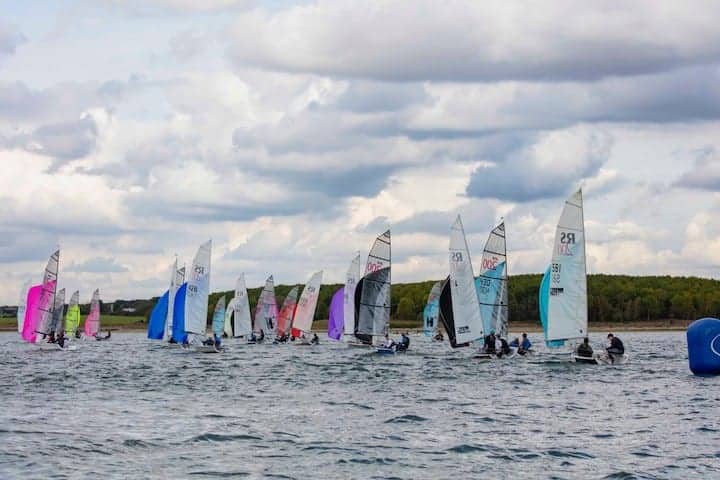 Boats sailing at 2019 RS200 Inlands