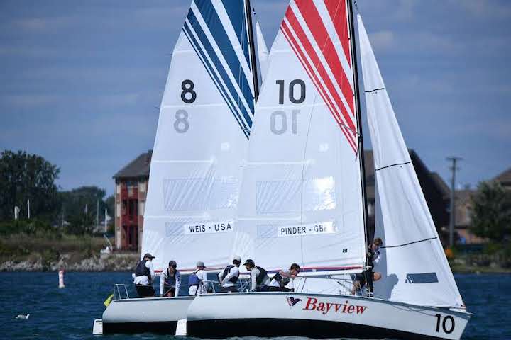 Boats sailing in 2019 USA match racing