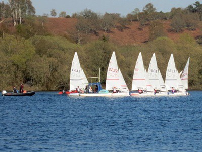 Photo of dinghies sailing