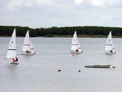 Photo of dinghies sailing