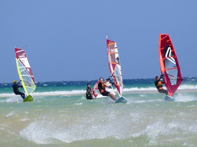 Photo of windsurfing