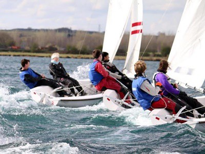 Photo of dinghies sailing